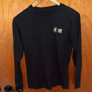 Youth Vans Black Long Sleeve Tee with Small Logo